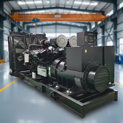 comprare Generatore Diesel Cummins KTA38-G9 da 600kw 800kw 1000kw 1250kva di tipo aperto con generatore diesel trifase Genset per centrale elettrica online manufacture
