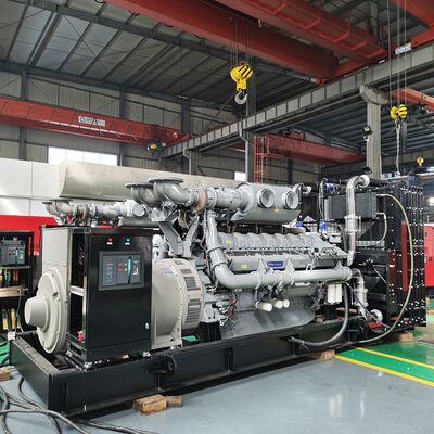comprare Gruppo elettrogeno diesel Perkins raffreddato ad acqua, tipo aperto, 1000 kva, 500 kw, 1000 kw, 1500 kw, gruppo elettrogeno diesel trifase online manufacture