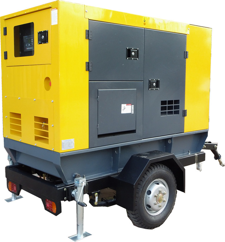 220 Volt 380 Volt 400 Kva DG Set Mobile Trailer Diesel Generator With Wheels