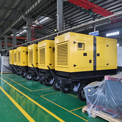 Portable 50kw 100kw 200kw 250kw Slient Type Trailer diesel Generators With Wheel Power Genset