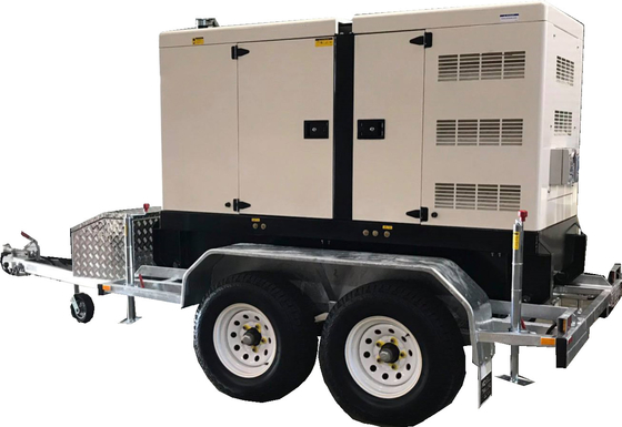 Generatori diesel Perkins del rimorchio di 300 chilowatt un generatore da 400 KVA con quattro ruote
